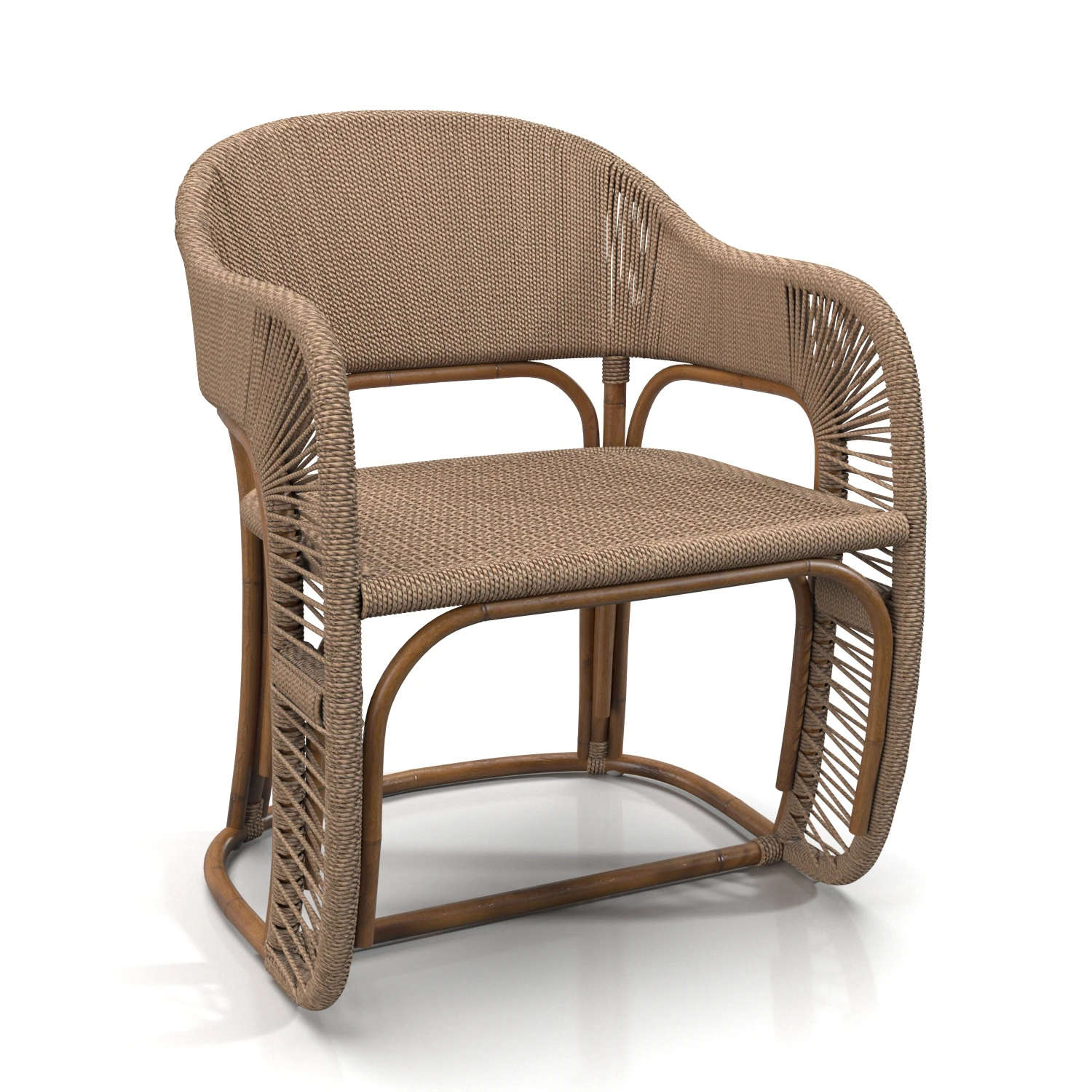 Glen Ellen Indoor Outdoor Armchair PBR 3D Model_01